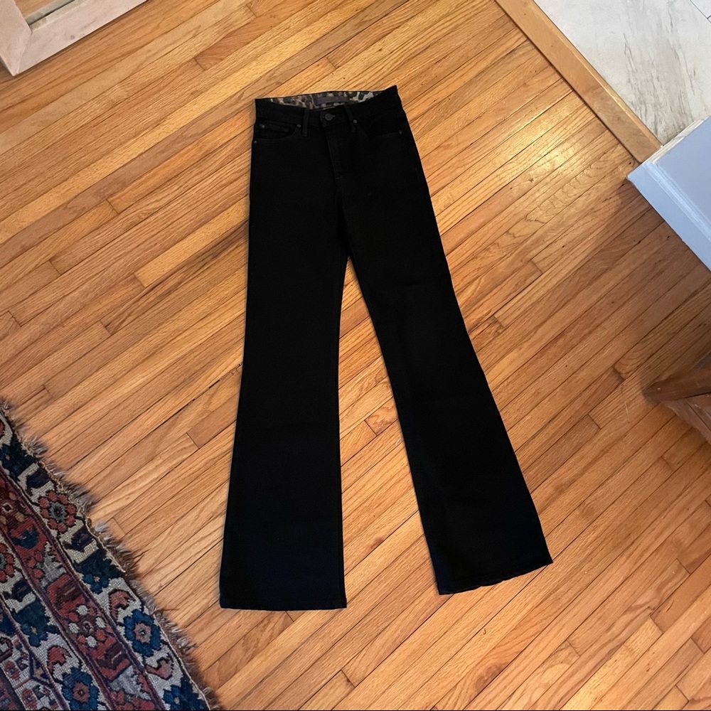 Joe’s “Flawless Charlie Flare” jeans in black